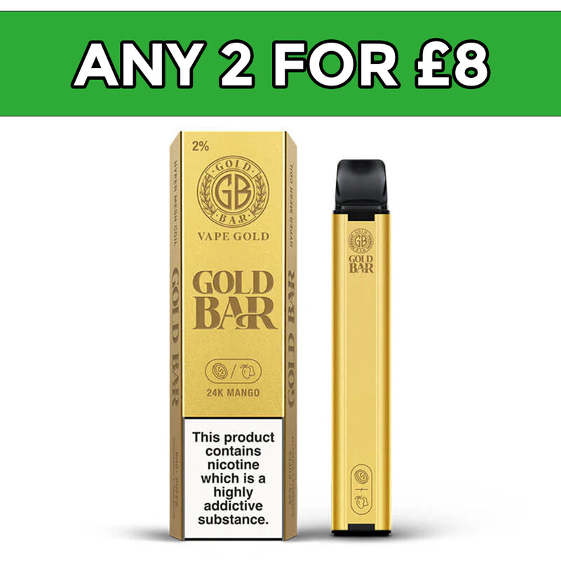 Gold Bar 24k Mango Disposable Vape