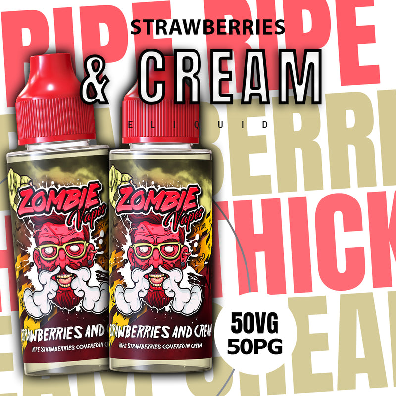 Strawberries and Cream 100ml 50/50 E Liquid