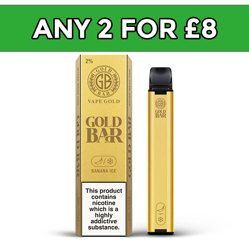 Gold Bar Banana Ice Disposable Vape