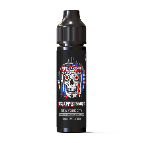 Big Apple Sourz 60ml 50/50 1000mg CBD E Liquid