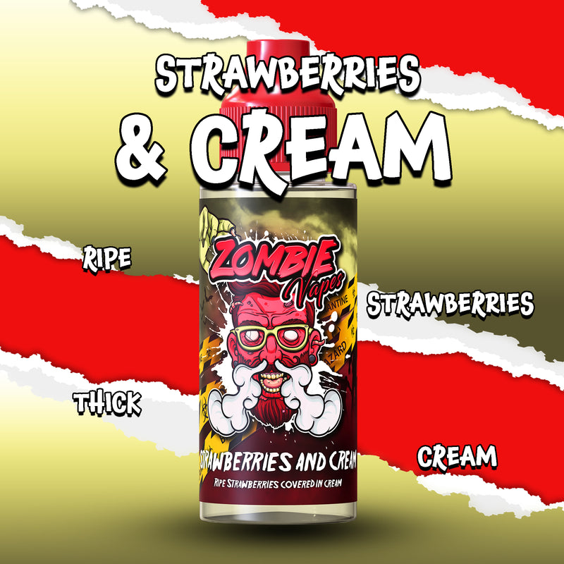 Strawberries and Cream 100ml 50/50 E Liquid