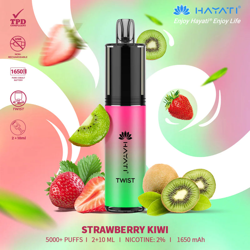 Hayati Twist 5000 Strawberry Kiwi