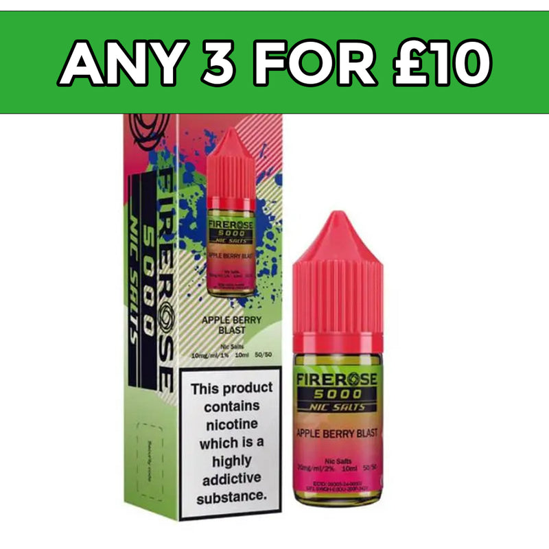 Firerose 5000 Apple Berry Blast Nic Salt E-Liquid Nic salt 10ml