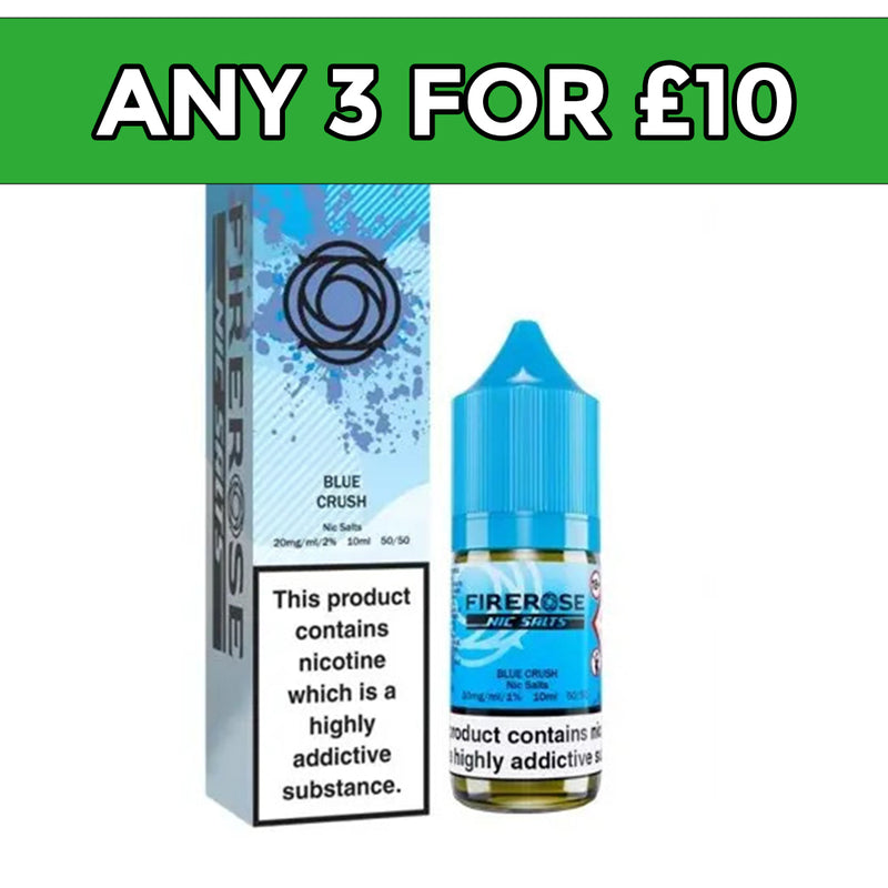 Firerose 5000 Blue Crush 20mg Nic Salt E-Liquid Salts 10ml