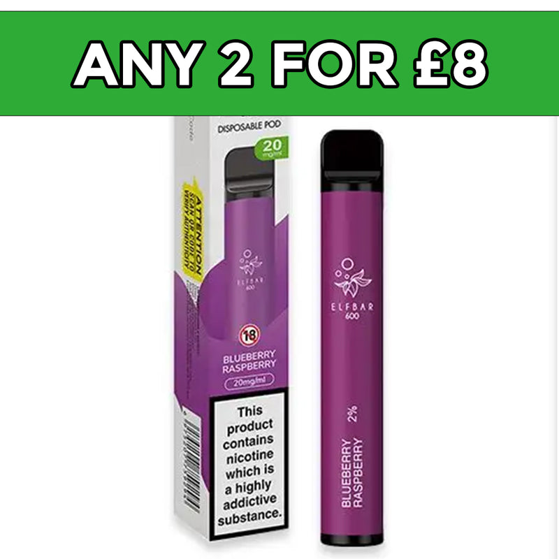 Elf Bar Blueberry Raspberry Disposable Vape