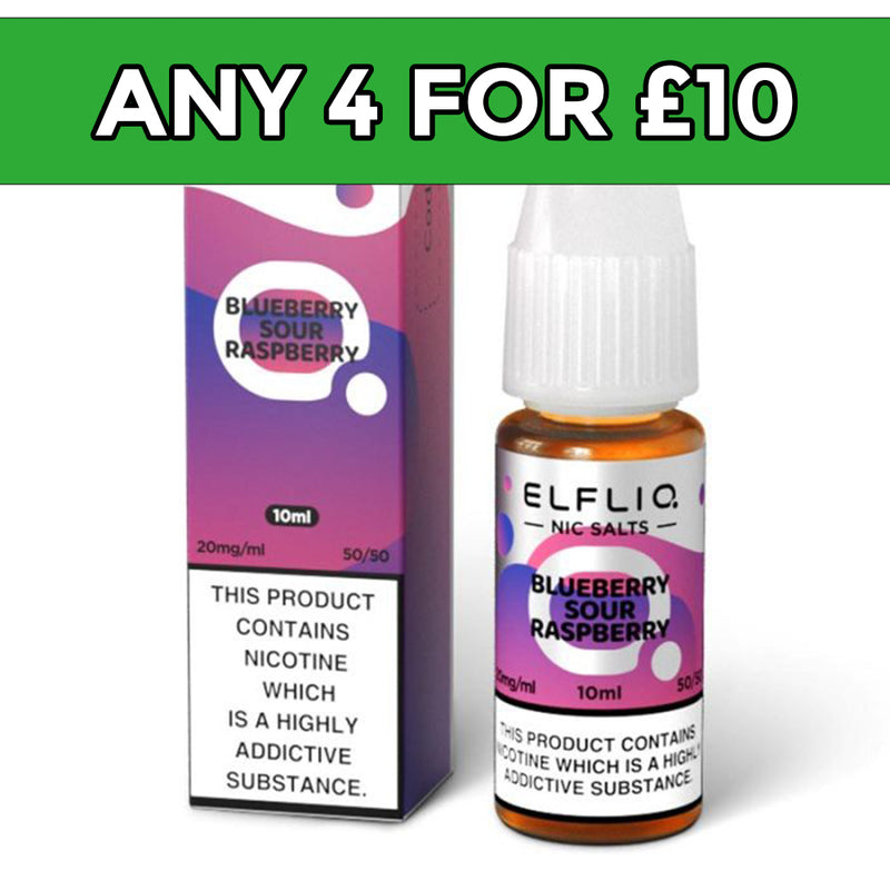 Elfliq Blueberry Sour Raspberry Nic Salt E-Liquid