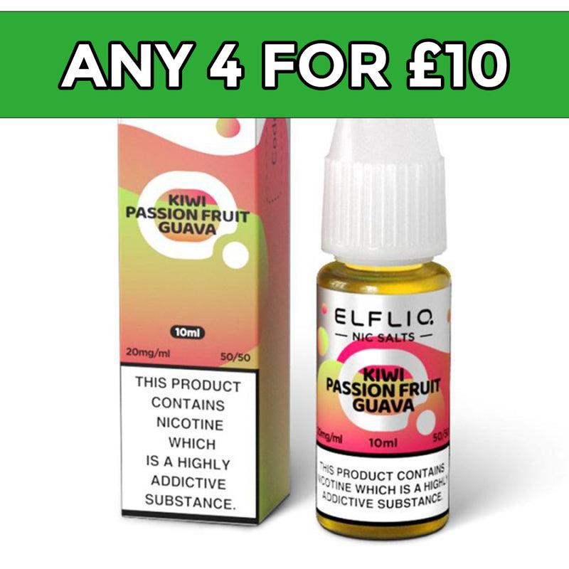 Elfliq Kiwi Passion Fruit Guava Nic Salt E-Liquid