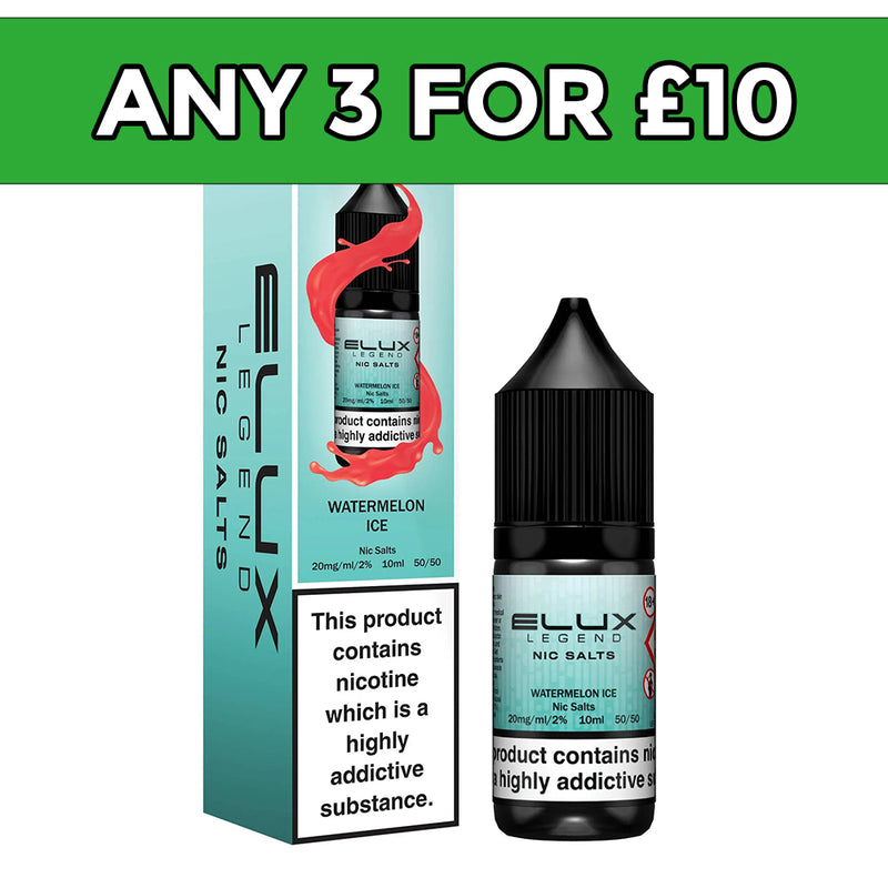 Elux Legend Watermelon Ice 20mg Nic Salt E-Liquid 10ml