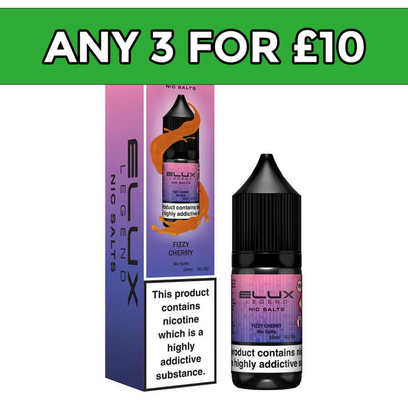 Elux Legend Fizzy Cherry 20mg Nic Salt E-Liquid 10ml