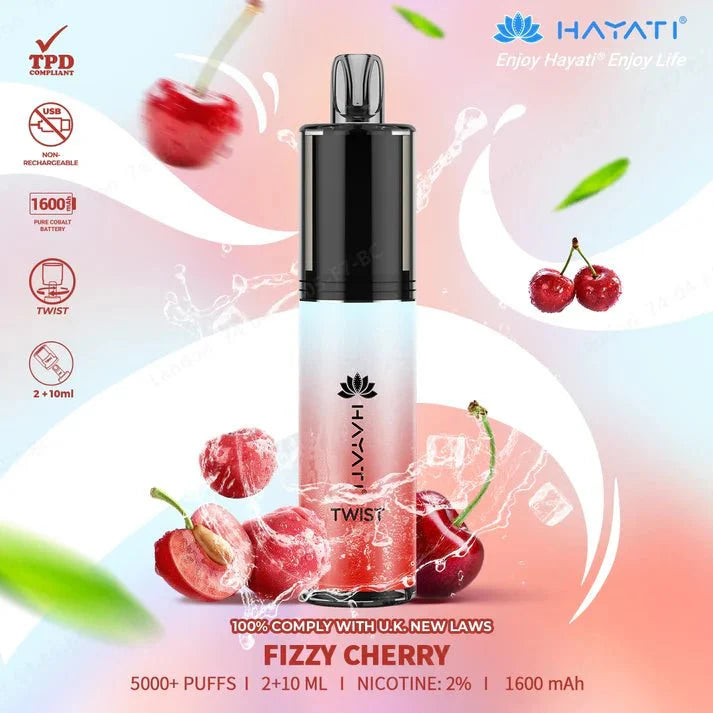 Hayati Twist 5000 Fizzy Cherry