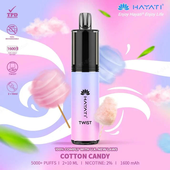 Hayati Twist 5000 Cotton Candy