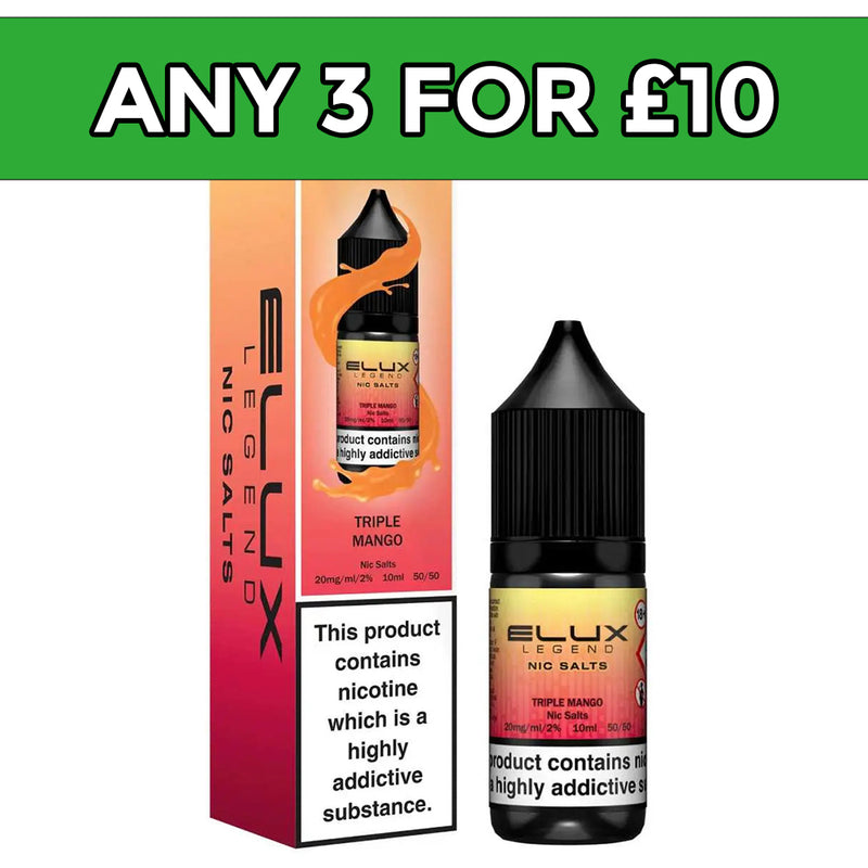 Elux Legend Triple Mango 20mg Nic Salt E-Liquid 10ml