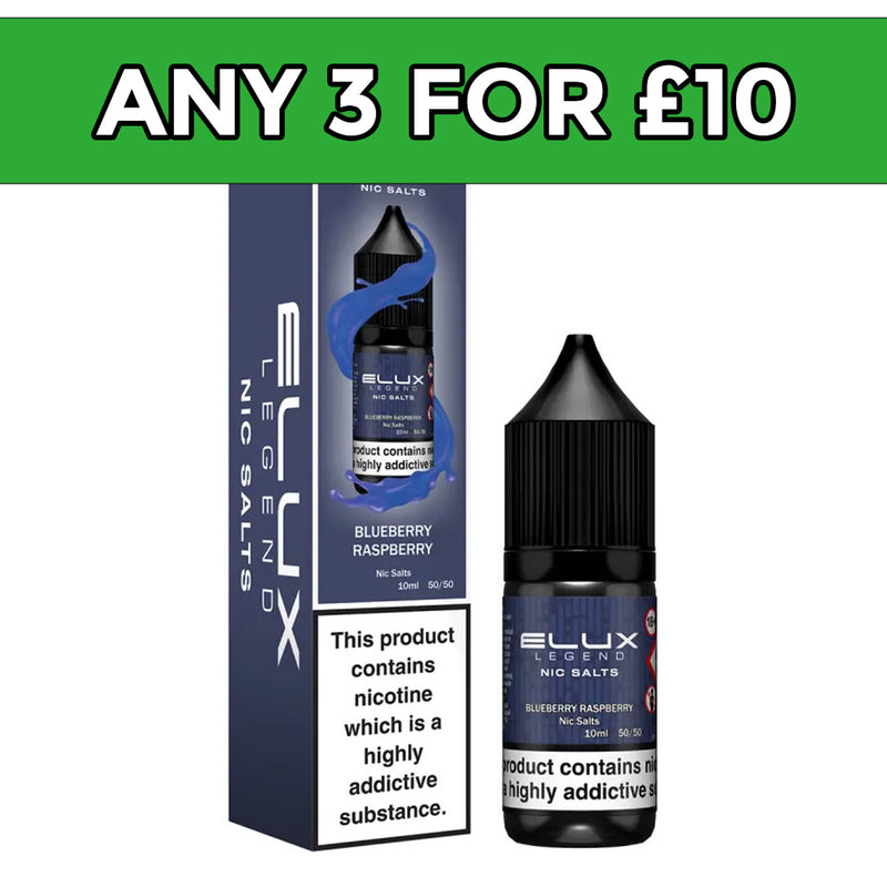 Elux Legend Blueberry Raspberry Nic Salt E-Liquid 10ml