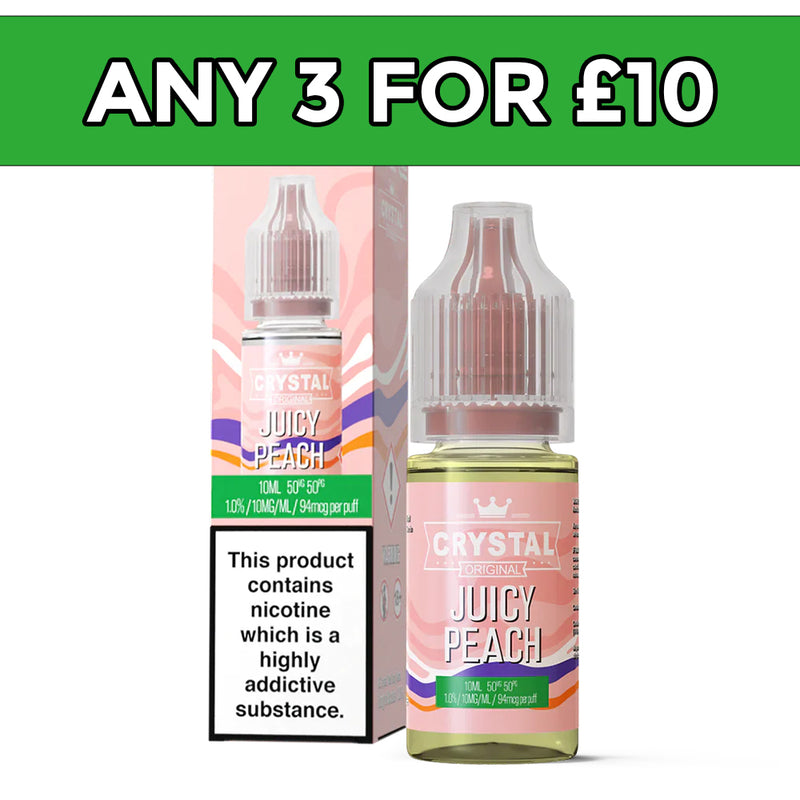 SKE Crystal Juicy Peach Nic Salt E-Liquid