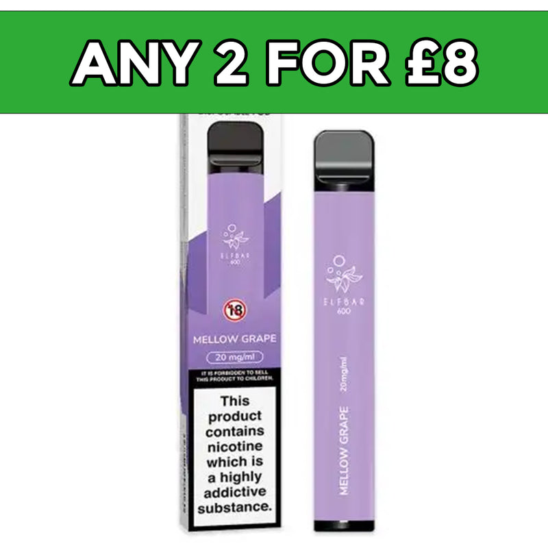 Elf Bar Mellow Grape Disposable Vape