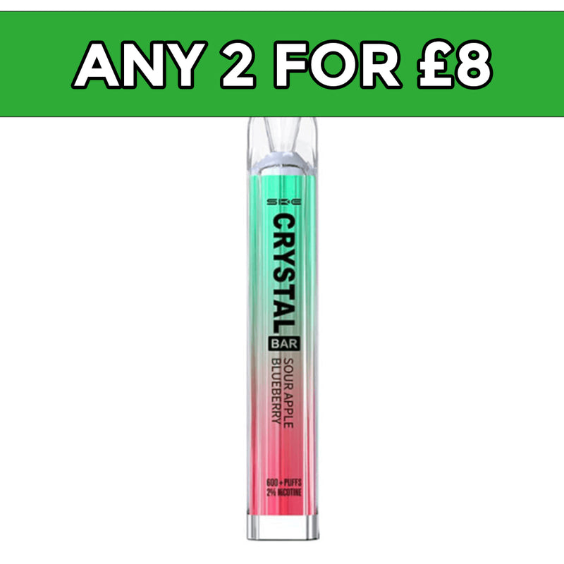 SKE Crystal Bar Sour Apple & Blueberry Disposable Vape