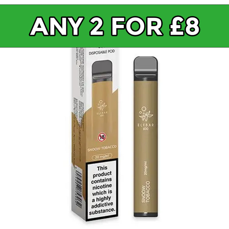 Elf Bar Snoow Tobacco Disposable Vape