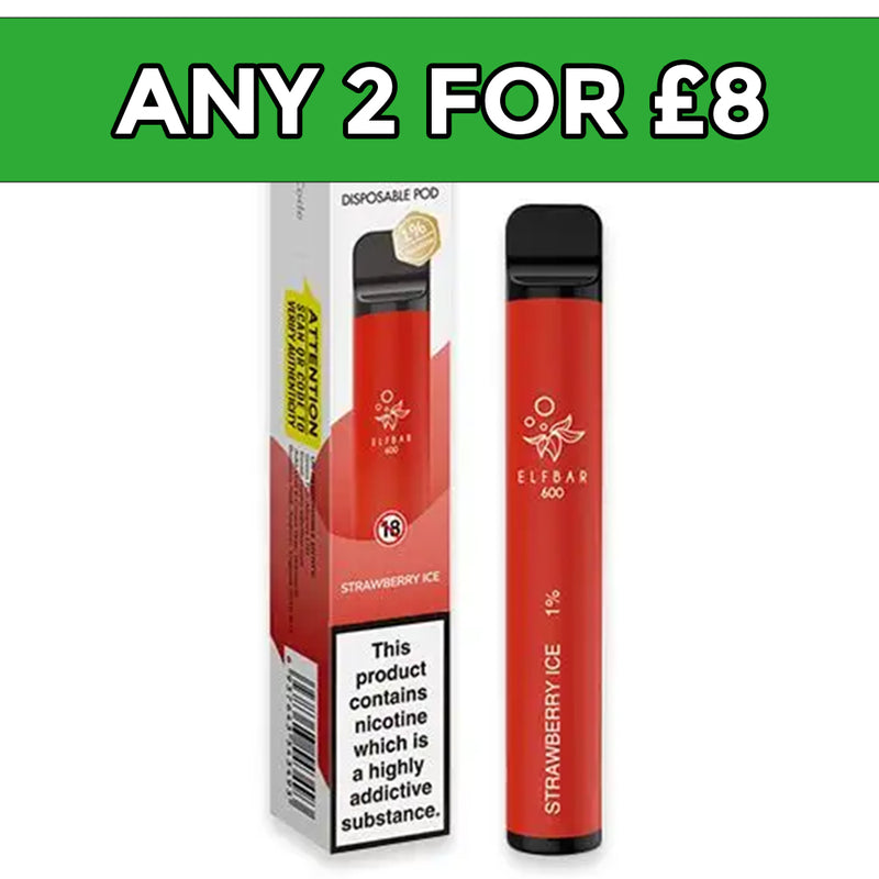 Elf Bar Strawberry Ice Disposable Vape