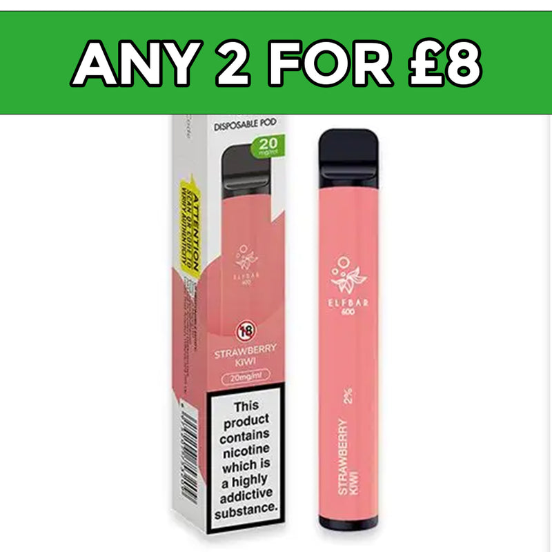 Elf Bar Strawberry Kiwi Disposable Vape