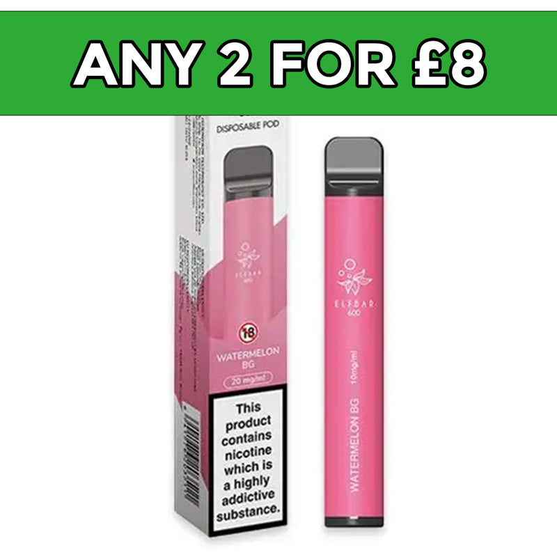 Elf Bar Watermelon Bubblegum Disposable Vape